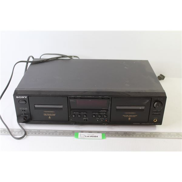 Sony Double Cassette Player (powers on - untested)