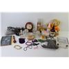 Image 8 : Teddy Bear - Clock - Assorted Perfumes - Costume Jewelry Misc. Items
