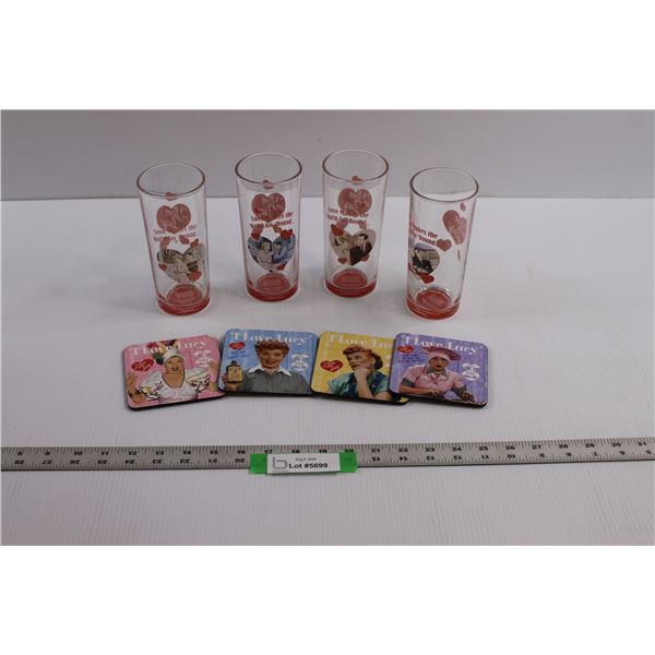 "I Love Lucy" Memorabilia - Glasses & Coasters