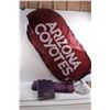 Image 1 : (2) Arizona Coyotes Collapsable Signs, Yoga Mat & Photo Album