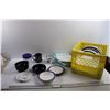Image 1 : Dishware/Stoneware & Cups, (19) Large plates (Corelle, Mainstays), Storage Containers w/Milk Crate