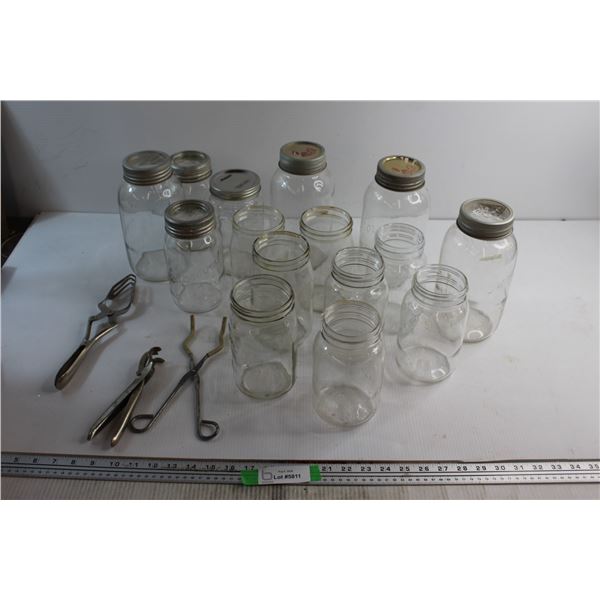 (15) Bernardin Canning Jars and Canning Tools