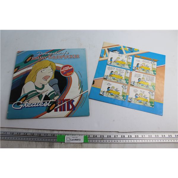 Jimmy Thudpucker Vinyl Record and Comics
