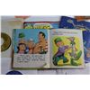 Image 6 : (2) Bugs Bunny and Popeye Books and (8) Assorted Vinyl Records