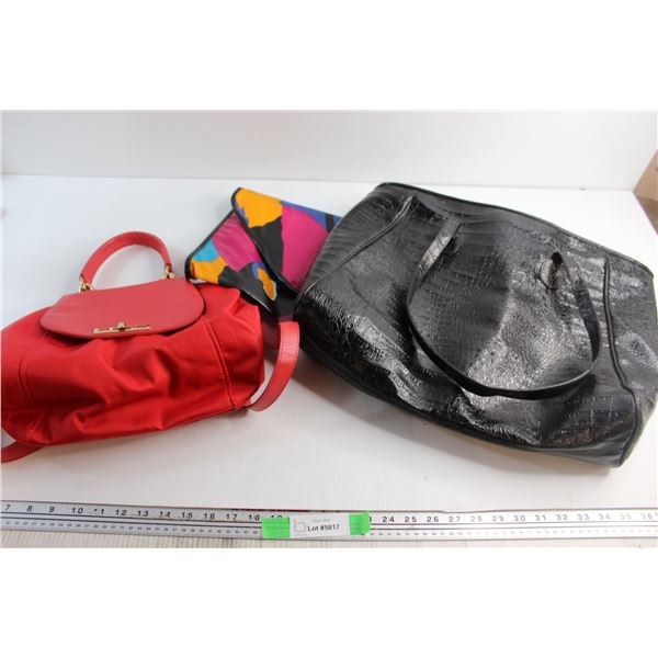 (3) Assorted Ladies Bags - Damaged Zipper