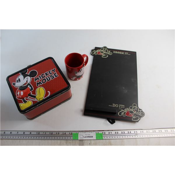 Mickey Mouse Lunch Box, Mog and Stand