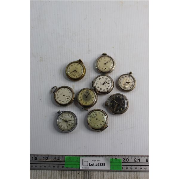 (9) Assorted Pocket Watches - As Is