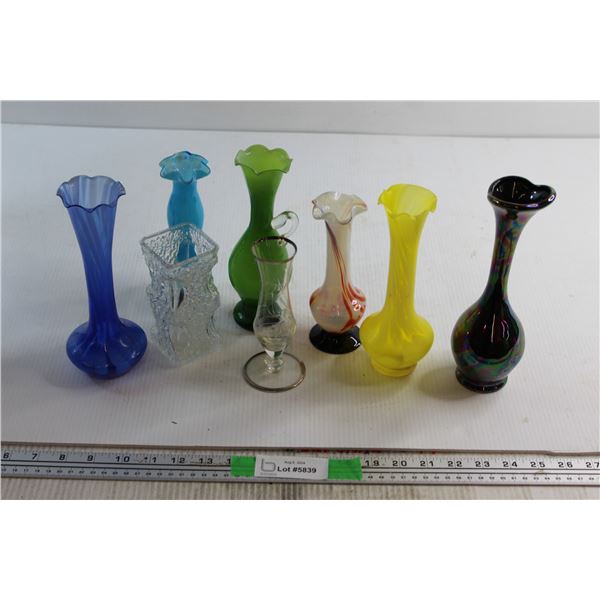 (8) Assorted Vases
