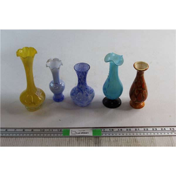 (5) Assorted Vases
