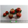 Image 1 : (4) Assorted Tomatoware - Chipped