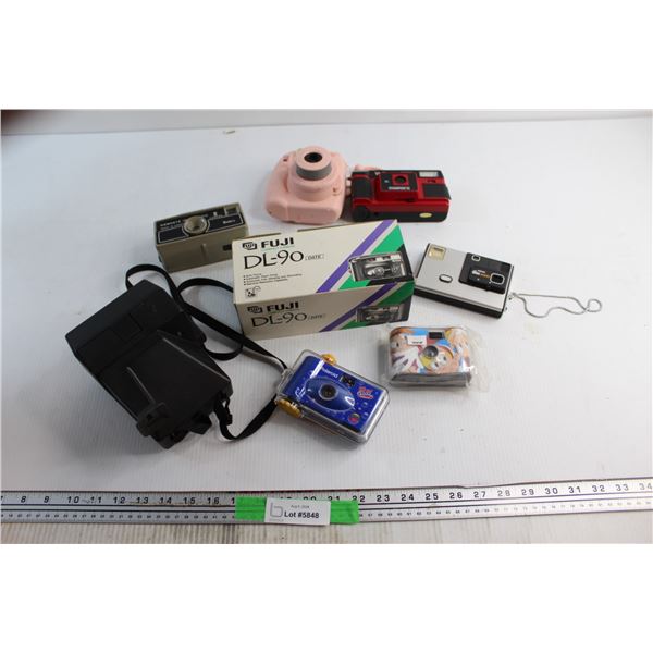 Assorted Polaroid and Kodak Cameras - As Is