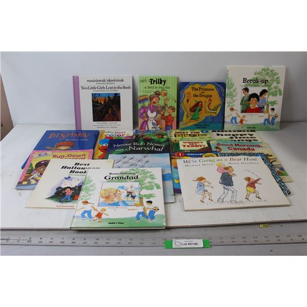 (19) Assorted Kids Books - The Princess and The Dragon, Benjamin My Mum Is Special, Trilby A Bird In