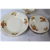 Image 2 : Meakin China (34) Assorted Plates and Trays, (3) Bowls, Large Tray, (6) Cups, Cream