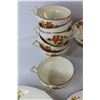 Image 3 : Meakin China (34) Assorted Plates and Trays, (3) Bowls, Large Tray, (6) Cups, Cream