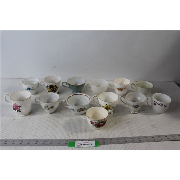 (13) China Cups- No Saucers