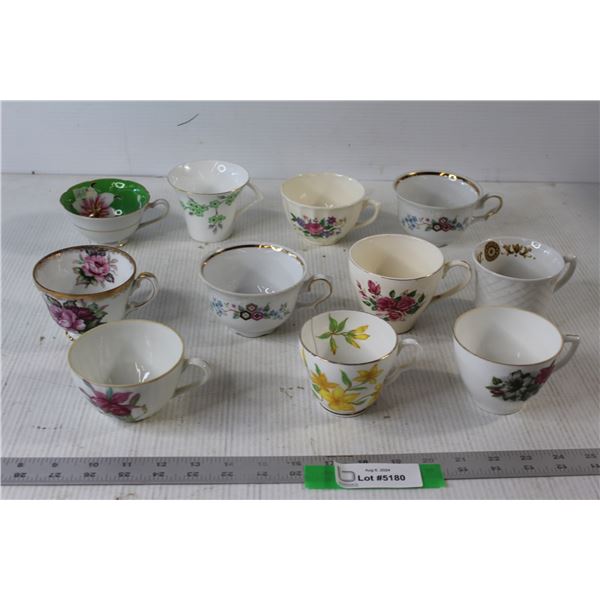(11) China Cups- No Saucers
