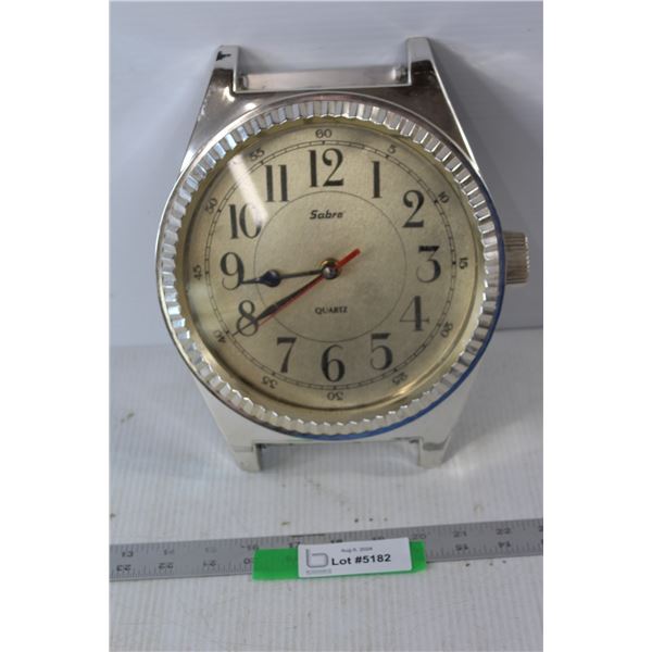 Sabre Quartz Oversized Watch / Clock