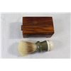 Image 4 : (9) Vintage Hair Clipper, (4) Razors, Shaving Brush, Mini Wooden Box
