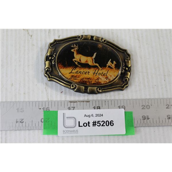 Lancer Hotel Deer Belt Buckle