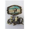 Image 4 : (7) Belt Buckles - Horse, saskoil, Cummins