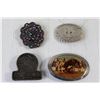 Image 4 : (4) Belt Buckles, Bell, (2) Pins