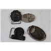 Image 5 : (4) Belt Buckles, Bell, (2) Pins