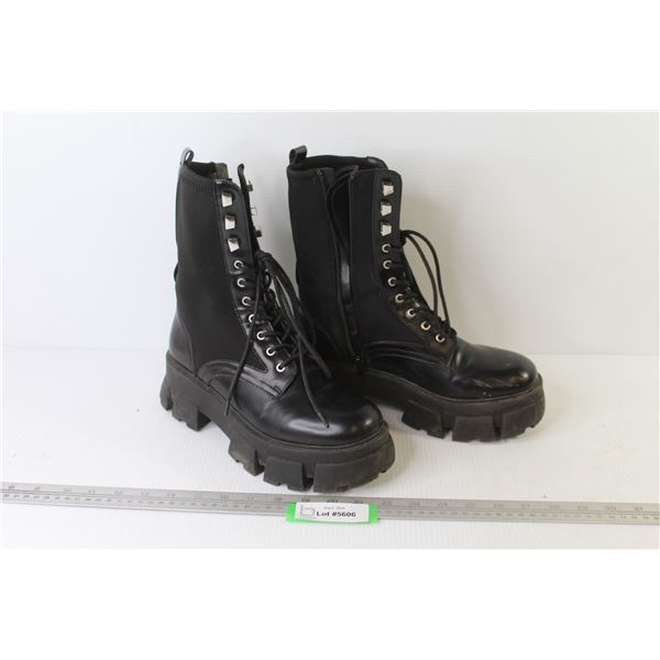 ALDO Boots (zippered & laced - size 8.5)