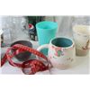 Image 2 : Assortment of Cups & Glasses - Cloth Measuring Tape - Cutting Board