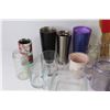 Image 3 : Assorted Cups - Glasses - Jars - Wooden Spoons - Glass Container
