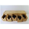 Image 4 : Wooden Case w/5 Pull Drawers - (5) cups