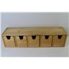 Image 5 : Wooden Case w/5 Pull Drawers - (5) cups