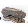 Image 6 : Coleman Sandals (looks like size 13) - Kauai Slippers (size 10) - (2) Toques - Camo Hat - Eddie Baue