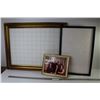 Image 1 : (2) Empty Frames (28" x 22 1/2"- one frame is broken) - Framed Family Portrait