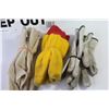 Image 7 : (6) Pair of Work Gloves - Styrofoam Air Plane - Danger Sign - Closed Sign - Misc. Items