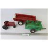 Image 1 : ERTL Fertilizer Spreader - ERTL Tractor - Green Metal Trailer