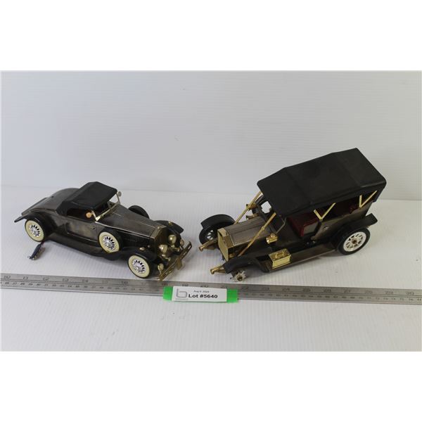 (2) Battery Operated Radio Cars (missing 2 wheels & battery doors)