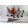 Image 1 : (8) Assorted Mini Flags - Cunard R.M.S "Ivernia" Pennant