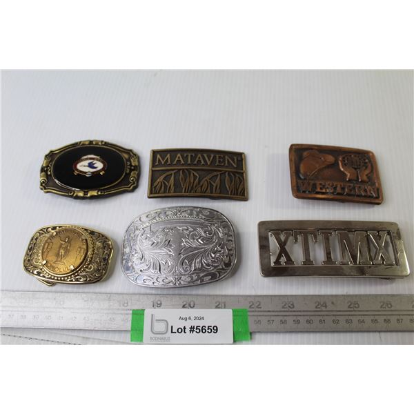 (6) Belt Buckles