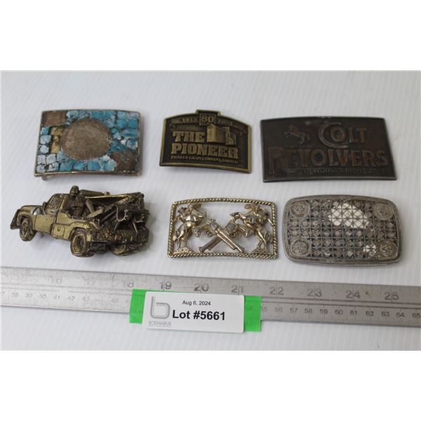 (6) Belt Buckles