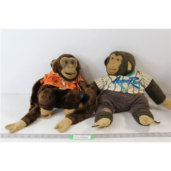 (2) Monkey Toys/Plushies/Stuffed Animals