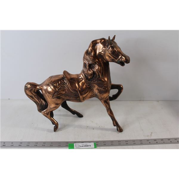 Copper Horse Statue - 13" High