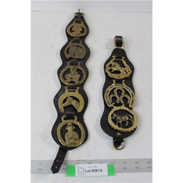 (2) Leather Horse Breast Straps