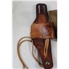 Image 5 : Wood Stirrup, Tijuana Mexico Gun Holster, Leather Horse Breast Straps, WWI Cavalry Leather Leggings