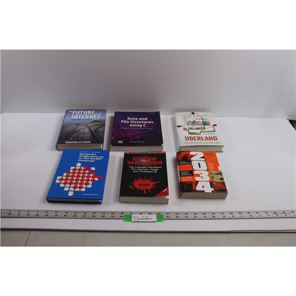 (6) Computer Science/Programing Books - The Future of the Internet, Data and File Structures using C
