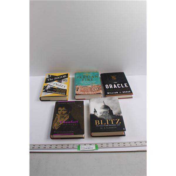 (5) Books of Varying Subject Matter - The Oracle, Persian Fire, Blitz, Chamfort: A Biography & The R