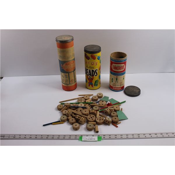 Vintage Tinkertoy Playsets & Sifo's Indian Beads