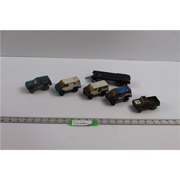 (5) Vintage Tonka Toy Trucks & Misc. Trailer (Well Played with Condition)