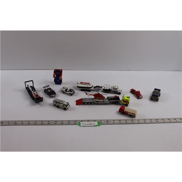 Various Vintage Die Cast Cars/Trucks (Majorette, Corgi Juniors, Matchbox), Slot Car & Plastic Generi