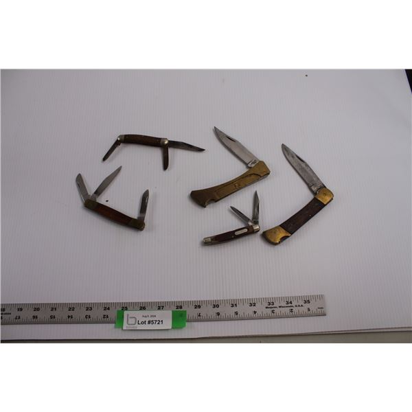 (5) Vintage Pocket Knives of Varying Condition