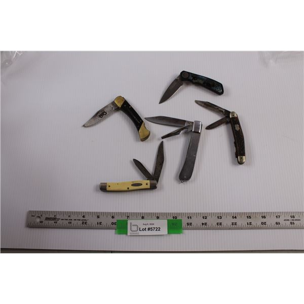 (5) Vintage Pocket Knives of Varying Condition